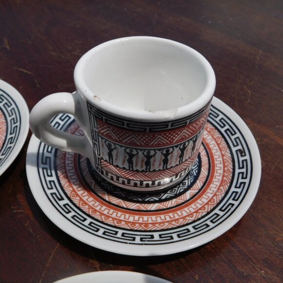 Miniature Greek Tea Set Vintage - Picture 2 of 5